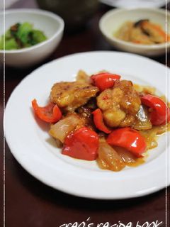 鶏肉とパプリカの甘酢炒め-レシピのメイン写真