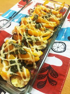 なすとパプリカの大葉マヨ焼き-レシピのメイン写真