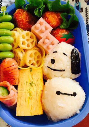 魚肉ソーセージレゴスヌーピーおにぎり-レシピのメイン写真