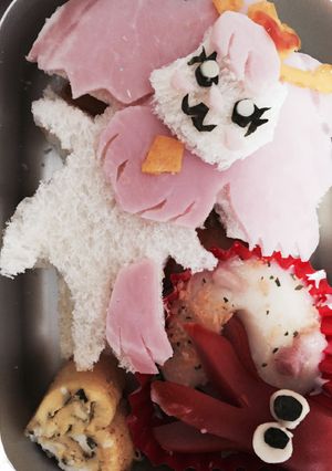 プリキュアキャラ弁☆パフのサンドウィッチ-レシピのメイン写真