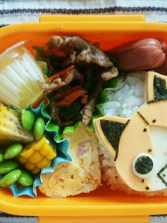 妖怪ウォッチ☆簡単キャラ弁☆ゴルニャン-レシピのメイン写真
