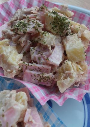 サツマイモとハムのツナサラダ-レシピのメイン写真