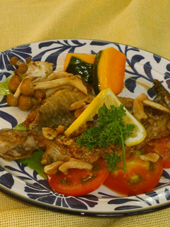 栗原産岩魚のムニエル狩人風焼きクルミ添え-レシピのメイン写真