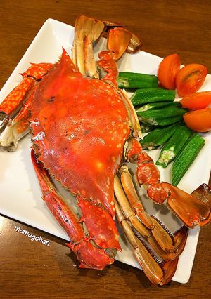 蒸しワタリガニ-レシピのメイン写真