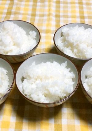 レンジで御飯(茶碗5杯・浸さず38分）-レシピのメイン写真