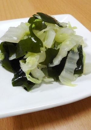 乾燥わかめがいい仕事！白菜のからし和え-レシピのメイン写真