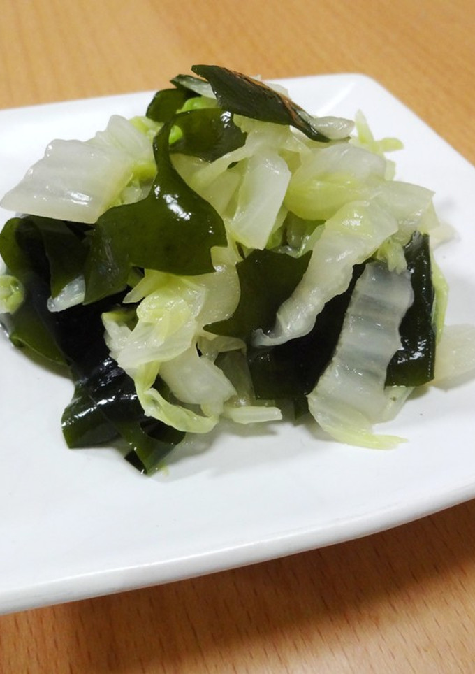 乾燥わかめがいい仕事！白菜のからし和え-レシピのメイン写真