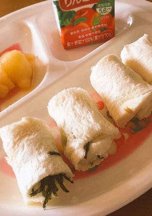 11ヵ月♡離乳食 簡単くるくるサンド-レシピのメイン写真