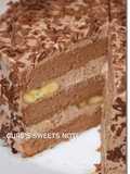 チョコカスタードバナナケーキ