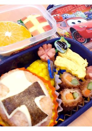 時短 ニンニンジャーのキャラ弁-レシピのメイン写真