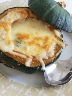 くばら スープの素で南瓜のスープグラタン-レシピのメイン写真
