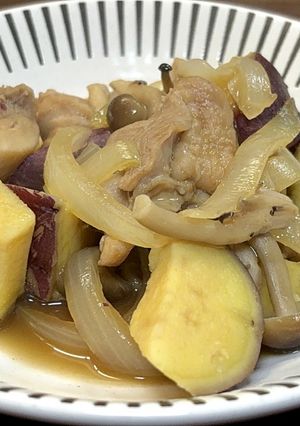 鶏肉とさつまいもの甘辛煮-レシピのメイン写真