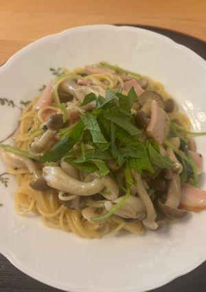 三葉を使ったワンパン和風パスタ-レシピのメイン写真