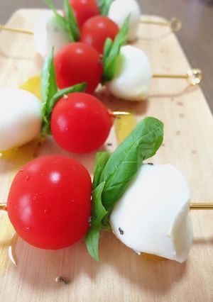 カプレーゼのピンチョス.*･ﾟ-レシピのメイン写真