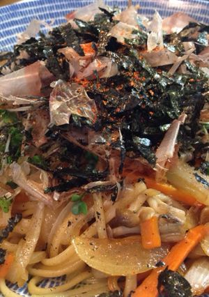 焼きうどん風パスタ-レシピのメイン写真
