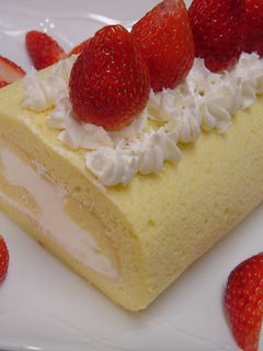お豆腐シフォンで☆ロールケーキ♪-レシピのメイン写真