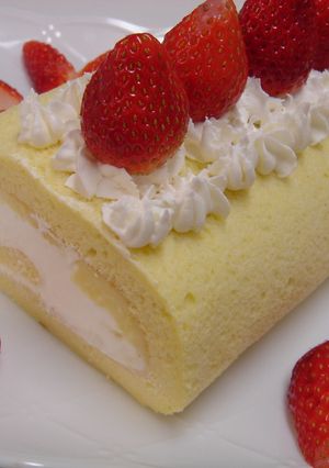 お豆腐シフォンで☆ロールケーキ♪-レシピのメイン写真