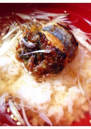 秋刀魚の梅しそ巻 茶漬け-レシピのメイン写真