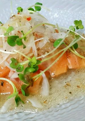サーモンのカルパッチョ-レシピのメイン写真