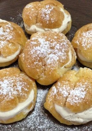 ほうじ茶クリーム入りシュークリーム-レシピのメイン写真