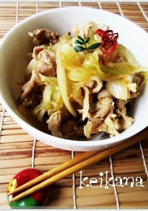簡単☆我が家流♡玉ねぎたっぷり豚丼ドン！-レシピのメイン写真