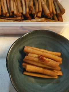 ごぼうの醤油漬-レシピのメイン写真
