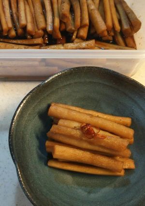 ごぼうの醤油漬-レシピのメイン写真