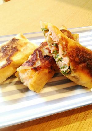お弁当にも★鮭とキノコの春巻き-レシピのメイン写真