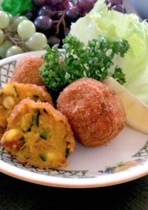 南瓜と玉蜀黍のコロッケ(^^♪-レシピのメイン写真