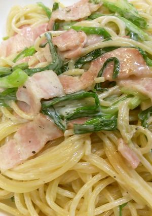 余った生クリームで一人分簡単パスタランチ-レシピのメイン写真