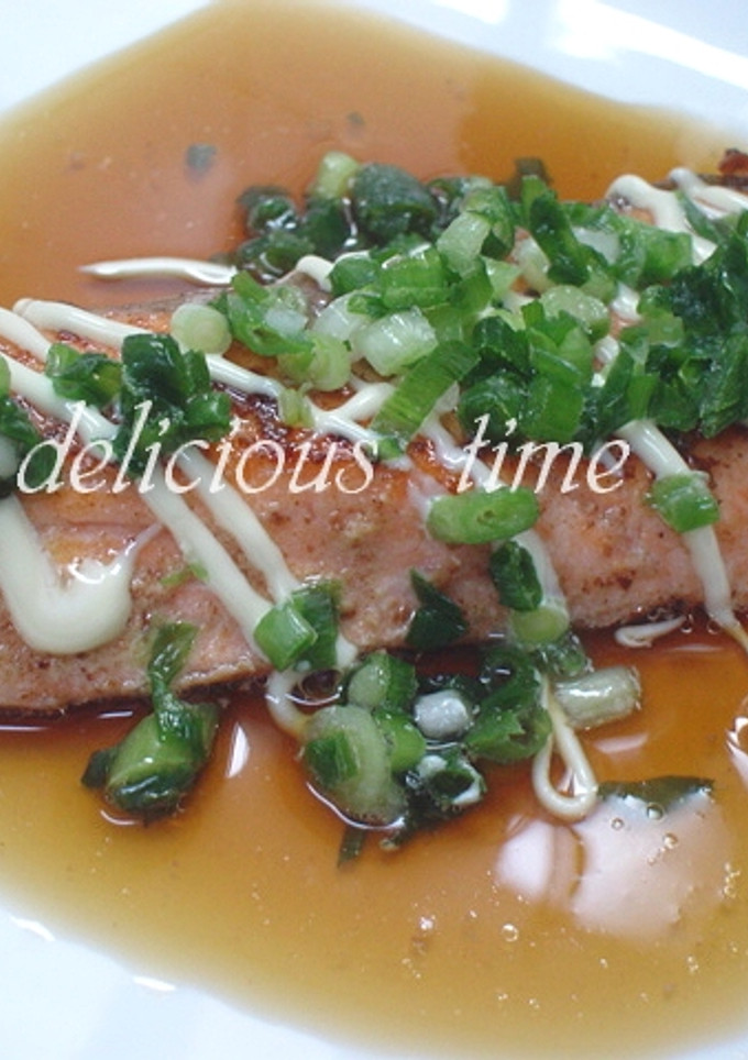 鮭のマヨ焼き　ポン酢添え-レシピのメイン写真