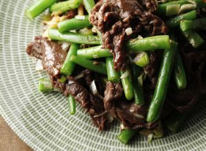 牛肉とさやいんげんのオイスターソース炒め-レシピのメイン写真