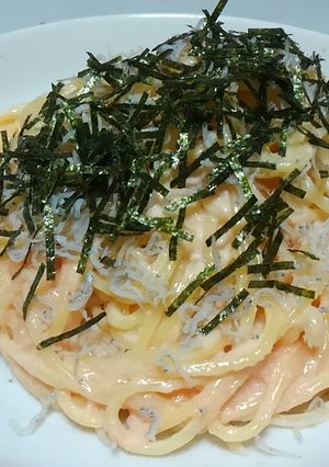 しらすとたらこのクリームパスタ-レシピのメイン写真
