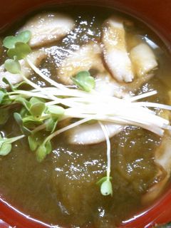 簡単早い!椎茸と とろろ昆布のお吸い物!-レシピのメイン写真