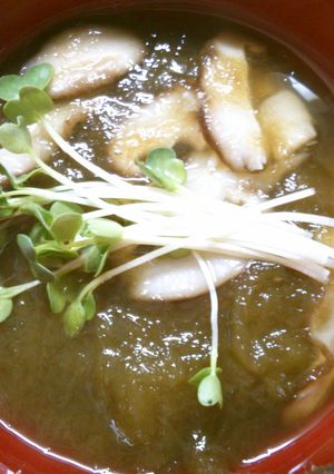 簡単早い！椎茸と とろろ昆布のお吸い物！-レシピのメイン写真