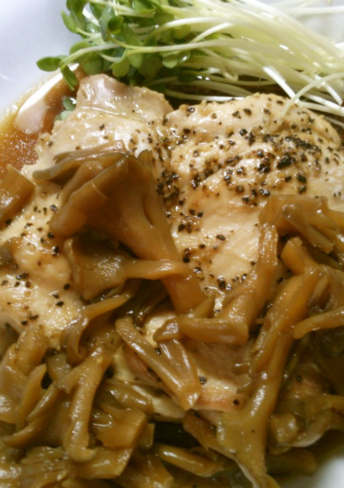 簡単！鶏もも肉のソテー！甘辛舞茸ソース♪-レシピのメイン写真