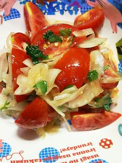 トマトとバジルと玉ねぎのサラダ-レシピのメイン写真