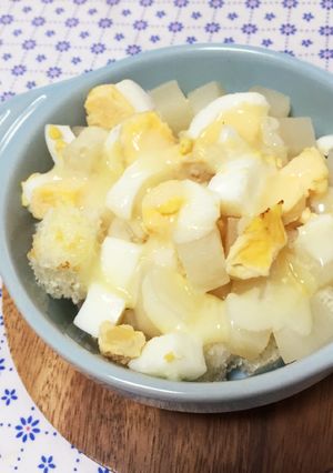 離乳食にも☆かぶとゆで卵のパングラタン-レシピのメイン写真