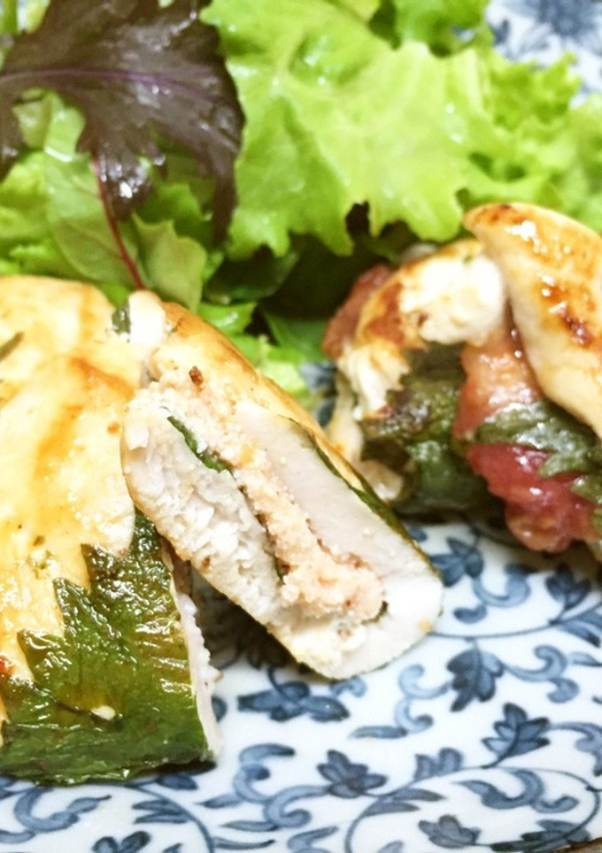 糖質制限　簡単☆鶏ささみのはさみ焼き-レシピのメイン写真