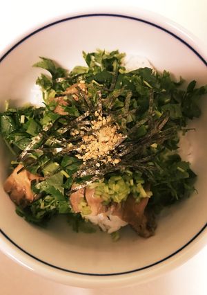 お玉で計量☆三つ葉の鳥丼-レシピのメイン写真