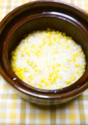 レンジでトウモロコシおこわ-レシピのメイン写真