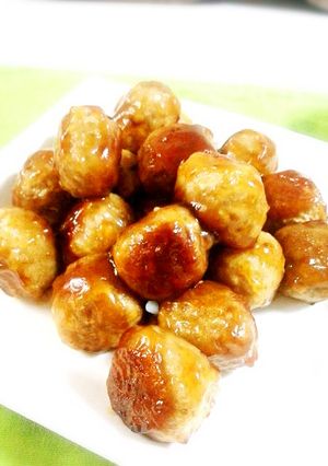 簡単肉団子(てりやき風)-レシピのメイン写真