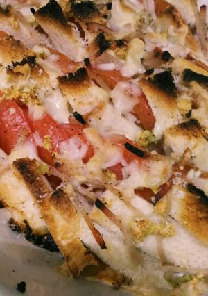 焼きトマト☆パン重ね焼き-レシピのメイン写真