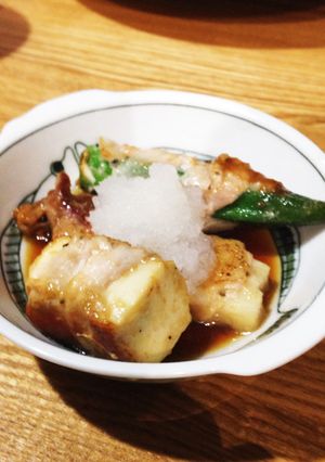 味ぽんにつけて食べる＊豚肉まきまき-レシピのメイン写真