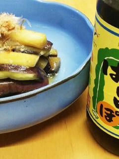 超簡単!秋茄子の昆布ポン酢炒め-レシピのメイン写真
