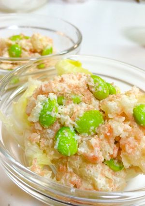 簡単！タラコと枝豆のチーズポテトサラダ-レシピのメイン写真