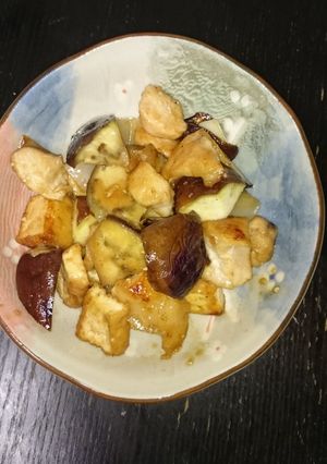☆鶏むね肉と茄子と厚揚げの甘酢炒め☆-レシピのメイン写真