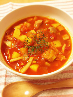 野菜たっぷりミネストローネ-レシピのメイン写真
