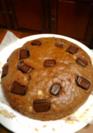 ホットケーキMIXでチョコバナナケーキ-レシピのメイン写真