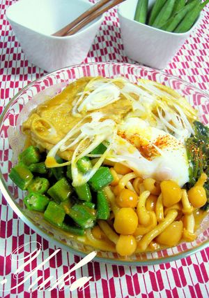 ネバっツルっ旨～冷やしきつねカレーうどん-レシピのメイン写真